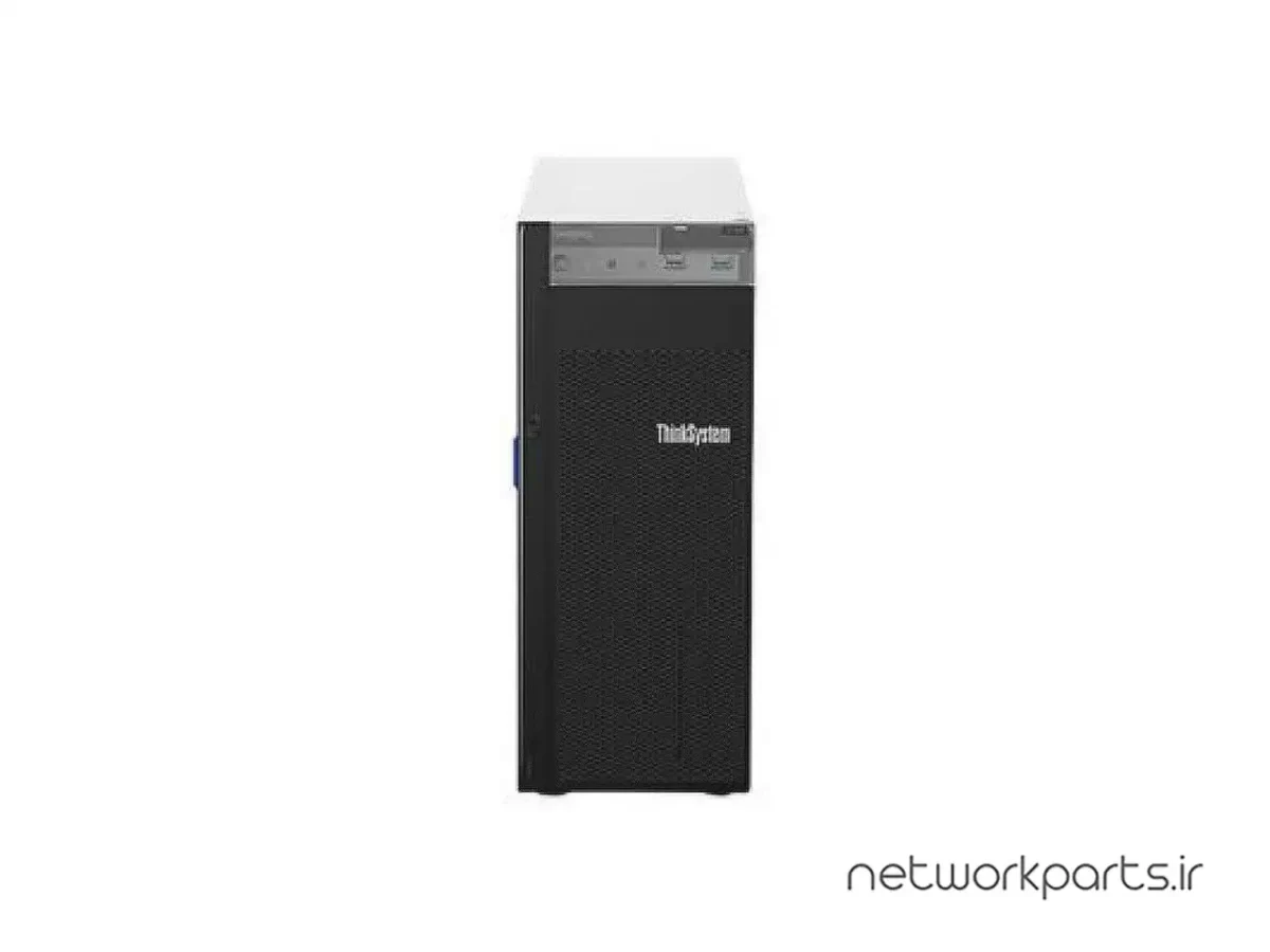 سرور ایستاده (Tower) لنوو (Lenovo) سری ThinkSystem مدل ST250 دارای پردازنده مدل E-2124 بدون هارد دیسک بهمراه حافظه رم 8GB