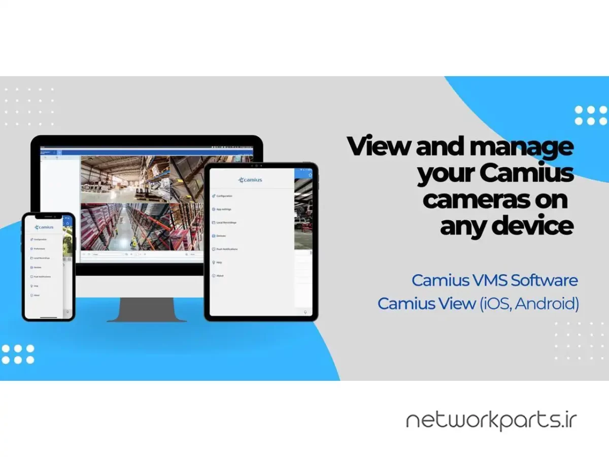 ضبط کننده ویدیویی NVR کمیوس (Camius) پشتیبانی از 32 کانال مدل IPVAULT8256R