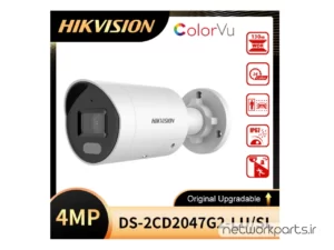 دوربین مدار بسته تحت شبکه (IP) هایک ویژن (Hikvision) سری AcuSense مدل DS-2CD2047G2-IU/SL 4MP با وضوح 2K