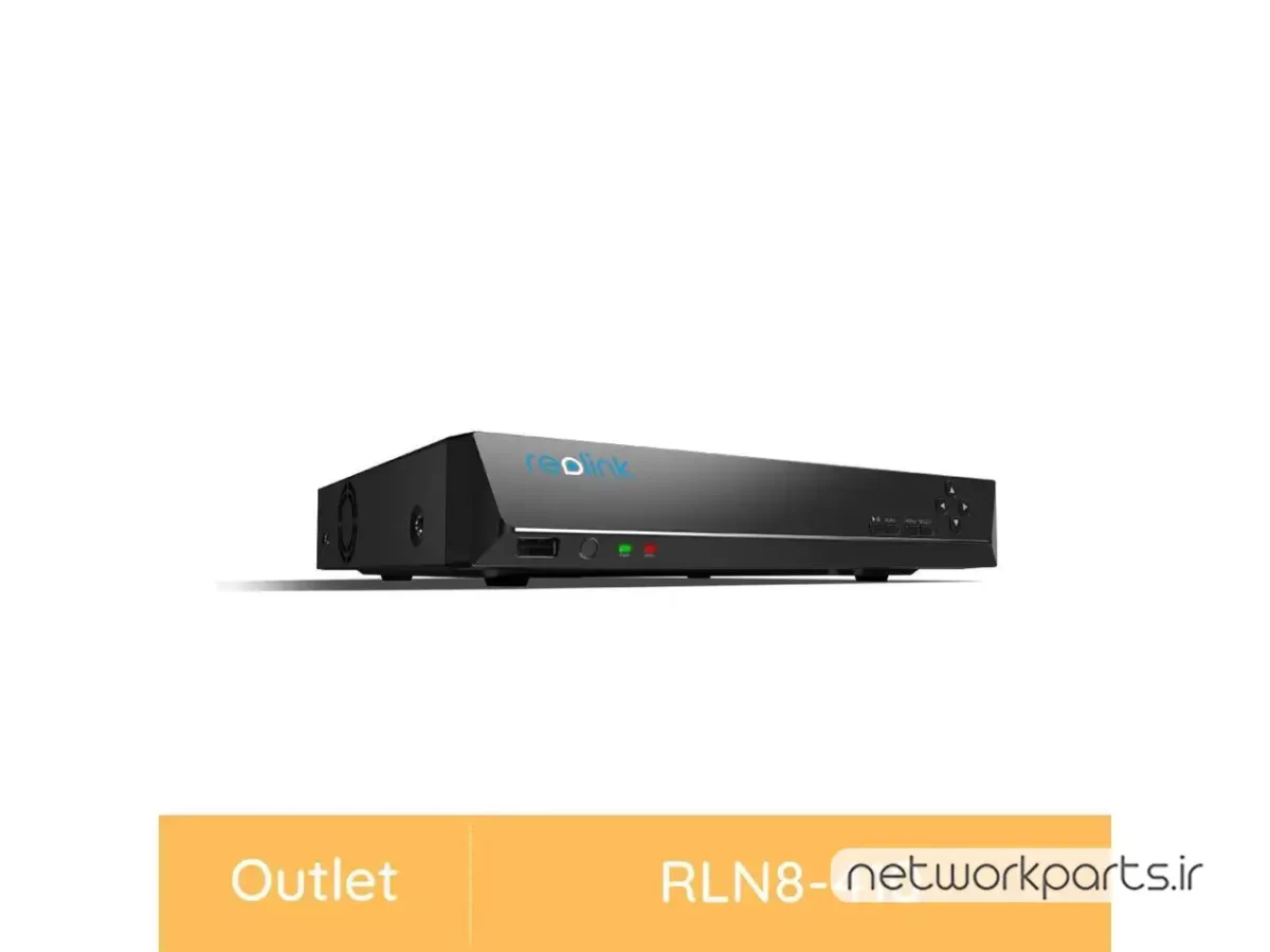 ضبط کننده ویدیویی NVR ریولینک (Reolink) پشتیبانی از 8 کانال مدل R-RLN8-410-US دارای حافظه داخلی 2TB