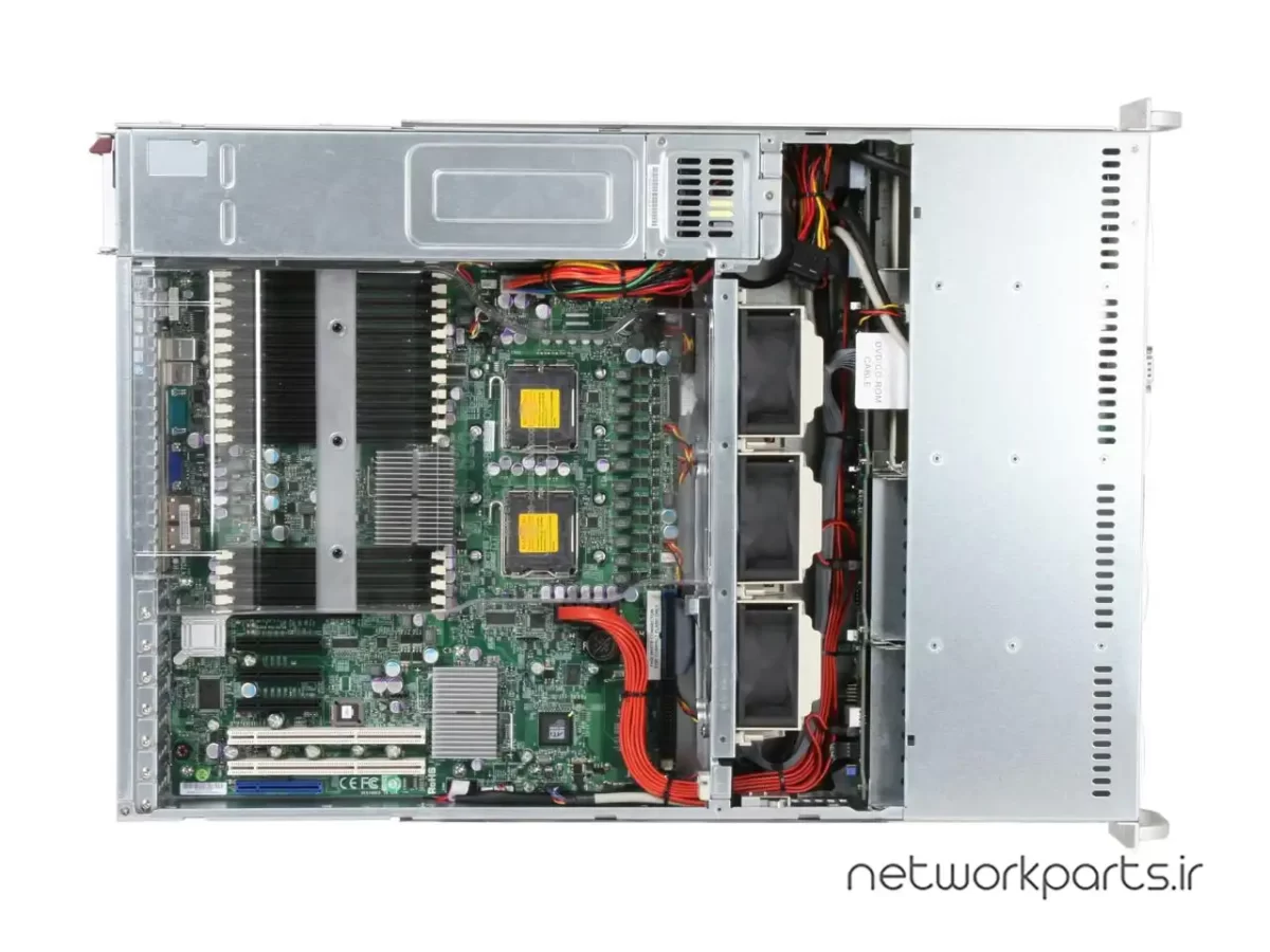 سرور رک (Rackmount) سوپرمایکرو (Supermicro) مدل SYS-6025W-NTR+V سوکت پردازنده LGA771 فرم فاکتور 2U