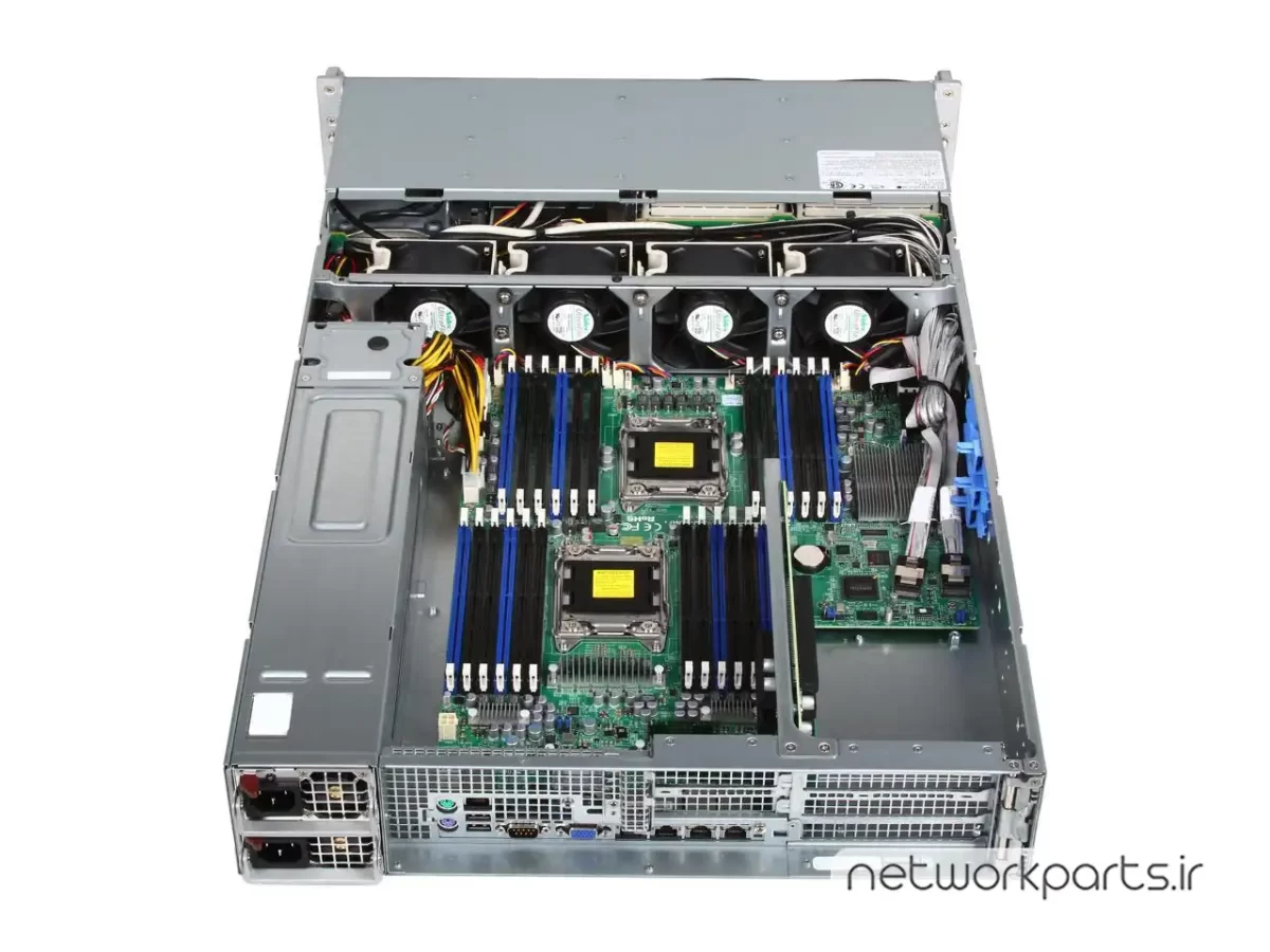 سرور رک (Rackmount) سوپرمایکرو (Supermicro) مدل SYS-6027R-N3RF4+ سوکت پردازنده LGA2011 فرم فاکتور 2U