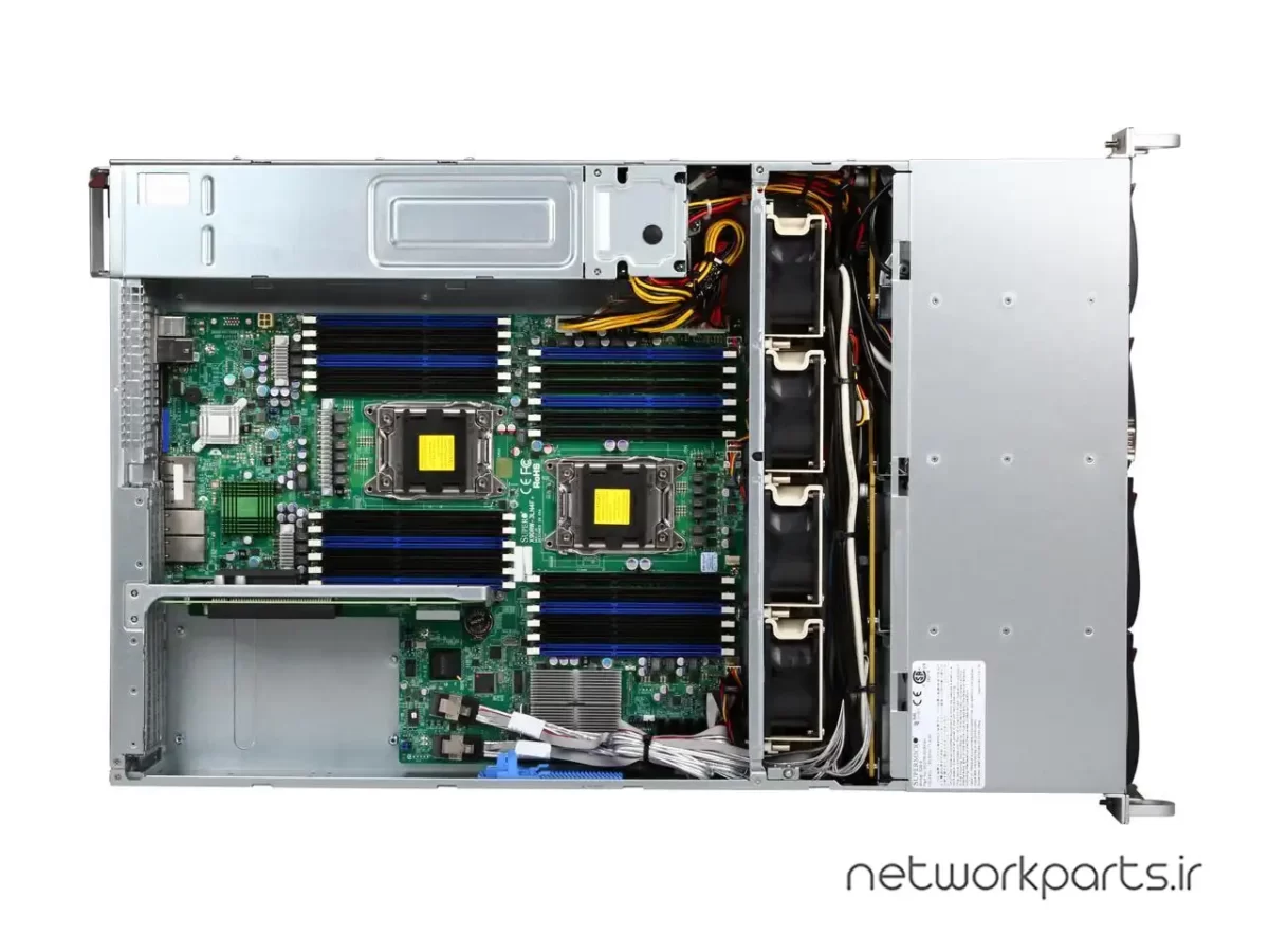 سرور رک (Rackmount) سوپرمایکرو (Supermicro) مدل SYS-6027R-N3RF4+ سوکت پردازنده LGA2011 فرم فاکتور 2U