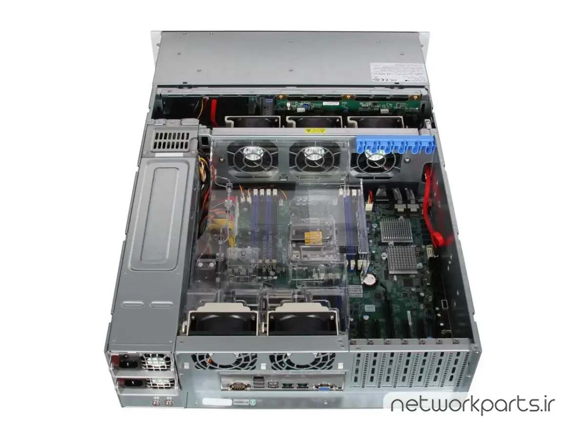 سرور رک (Rackmount) سوپرمایکرو (Supermicro) مدل SYS-6037R-72RF سوکت پردازنده LGA2011 فرم فاکتور 3U