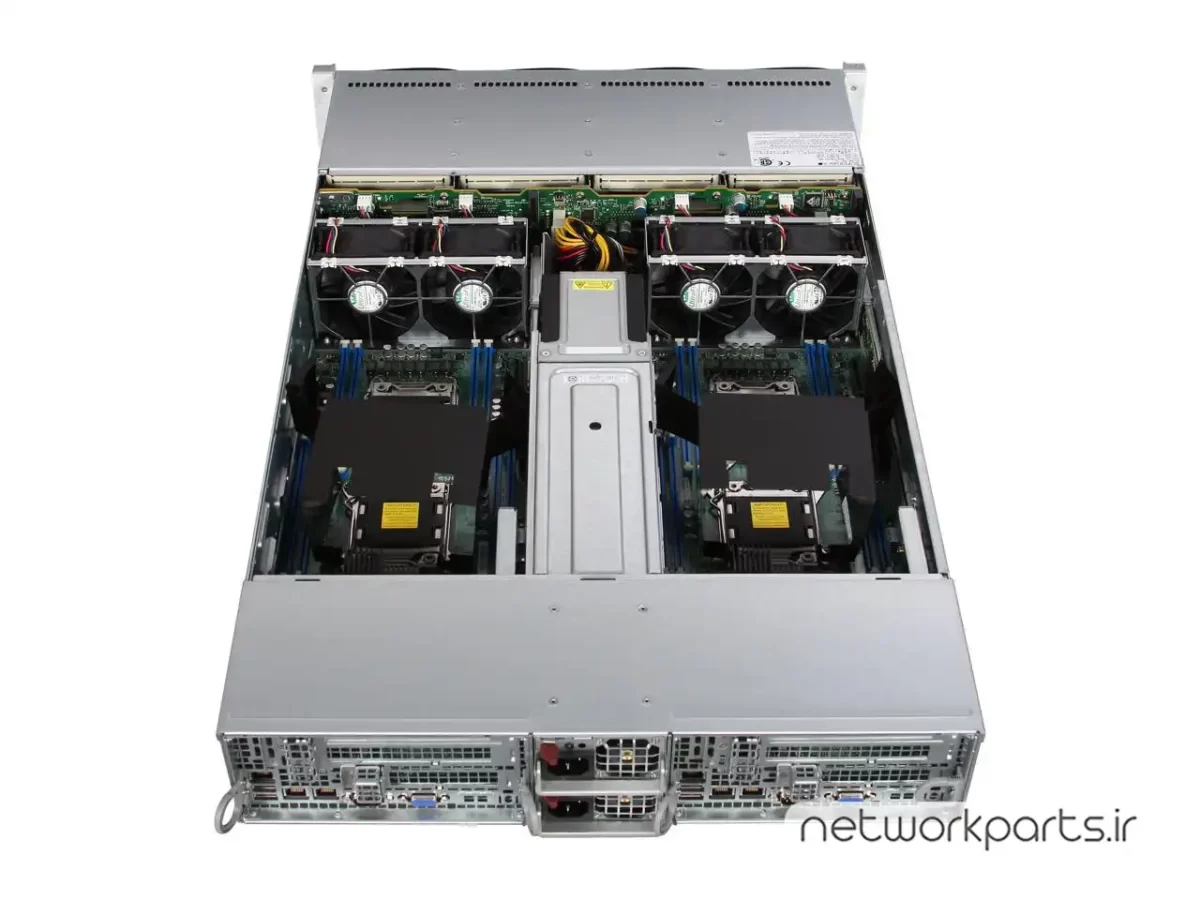 سرور رک (Rackmount) سوپرمایکرو (Supermicro) مدل SYS-6027TR-D71RF+ سوکت پردازنده LGA2011 فرم فاکتور 2U