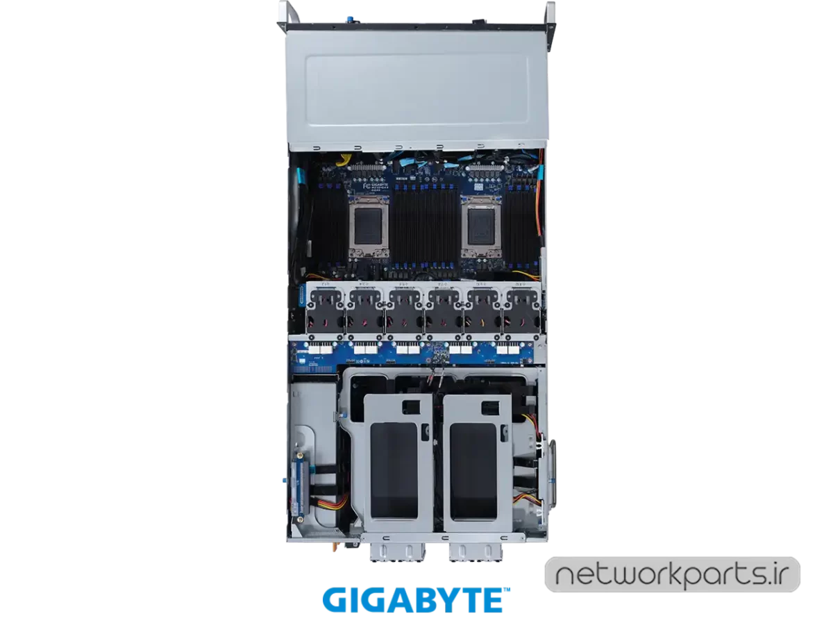 سرور رک (Rackmount) گیگابایت (GIGABYTE) مدل G492-Z52 سوکت پردازنده SP3 فرم فاکتور 4U