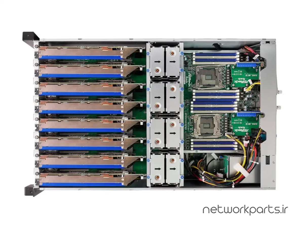 سرور رک (Rackmount) ازراک (ASRock) مدل 3U8G+ سوکت پردازنده LGA2011 فرم فاکتور 3U