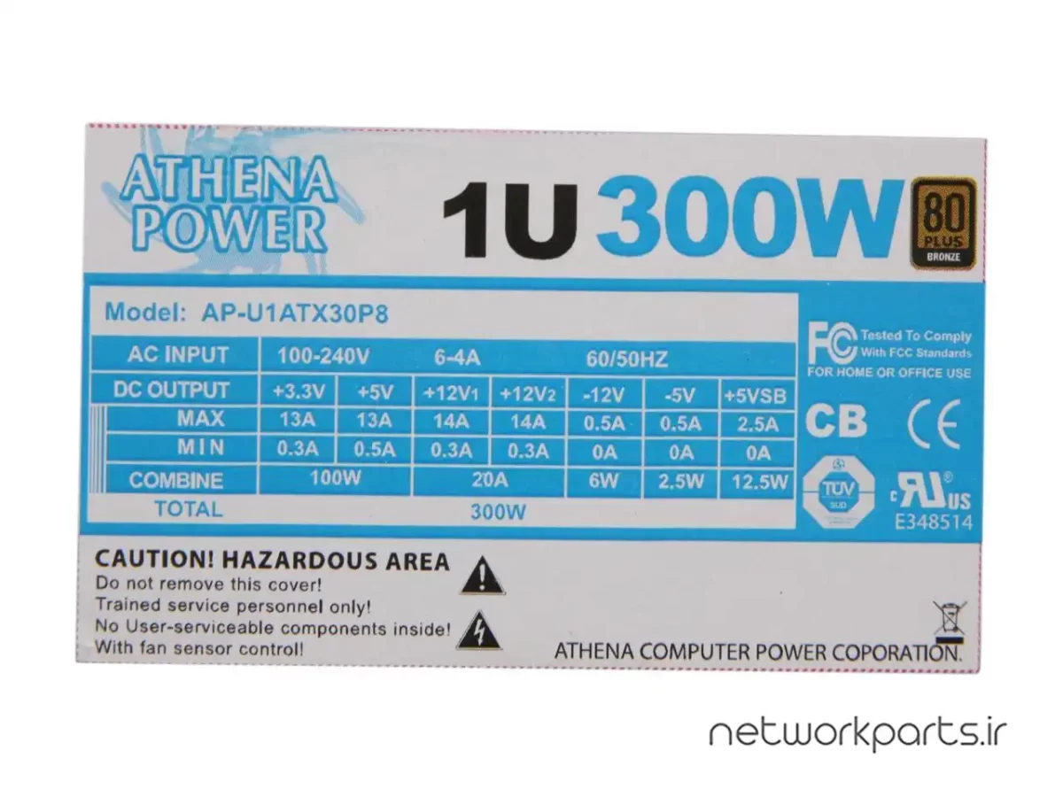 منبع تغذیه سرور آتنا پاور (Athena Power) مدل AP-U1ATX30P8