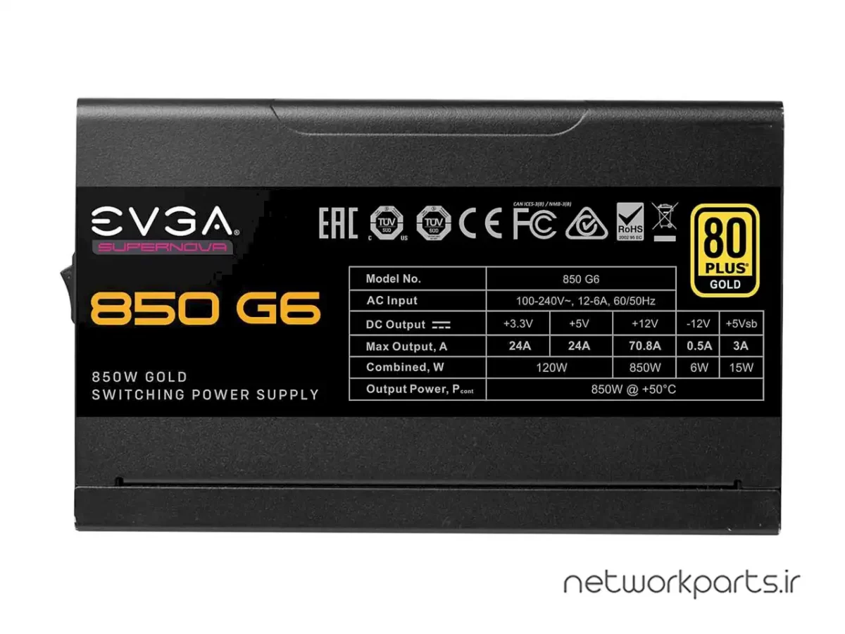 منبع تغذیه ای وی جی ای (EVGA) مدل 220-G6-0850-X1