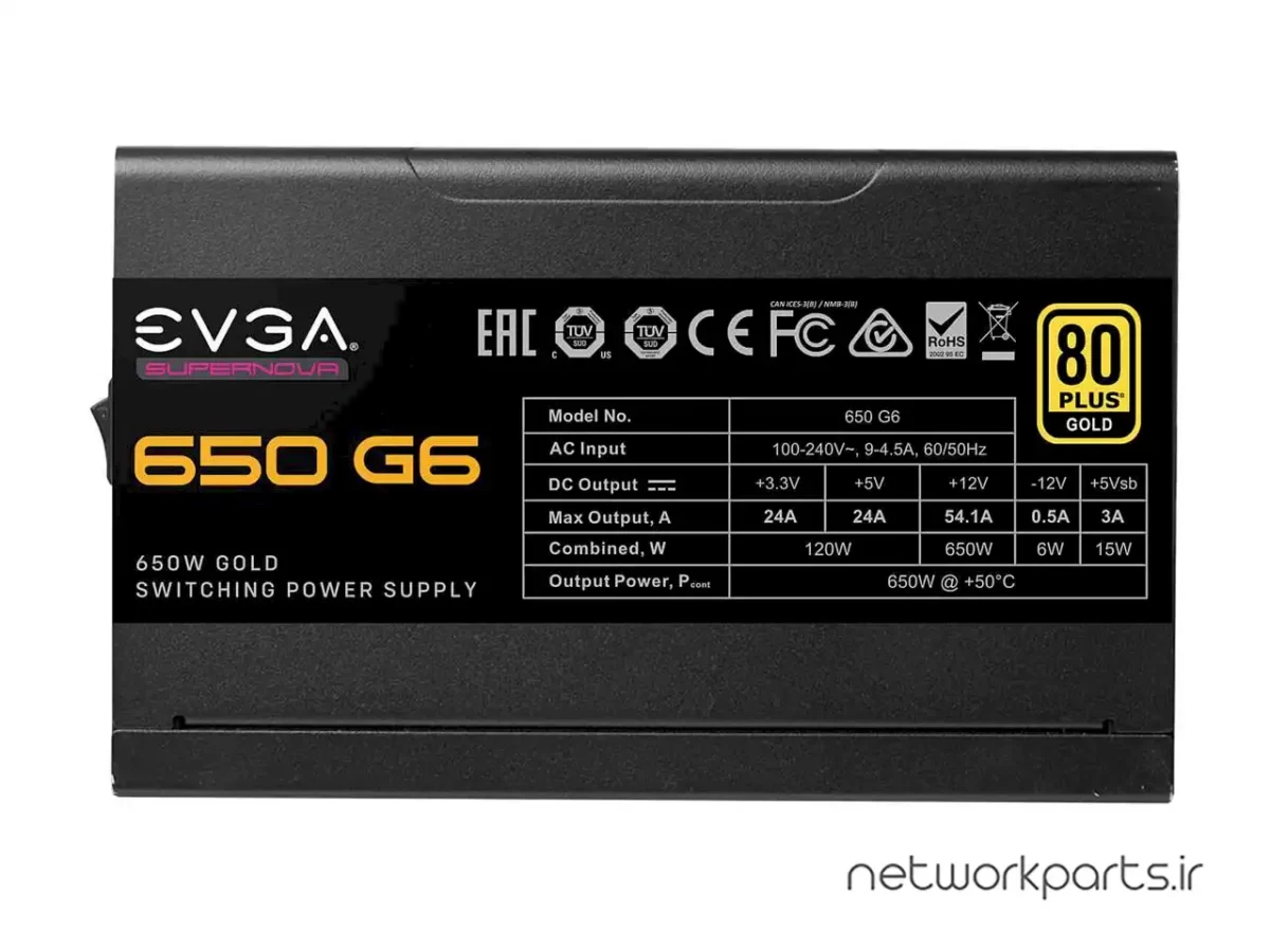 منبع تغذیه ای وی جی ای (EVGA) مدل 220-G6-0650-X1
