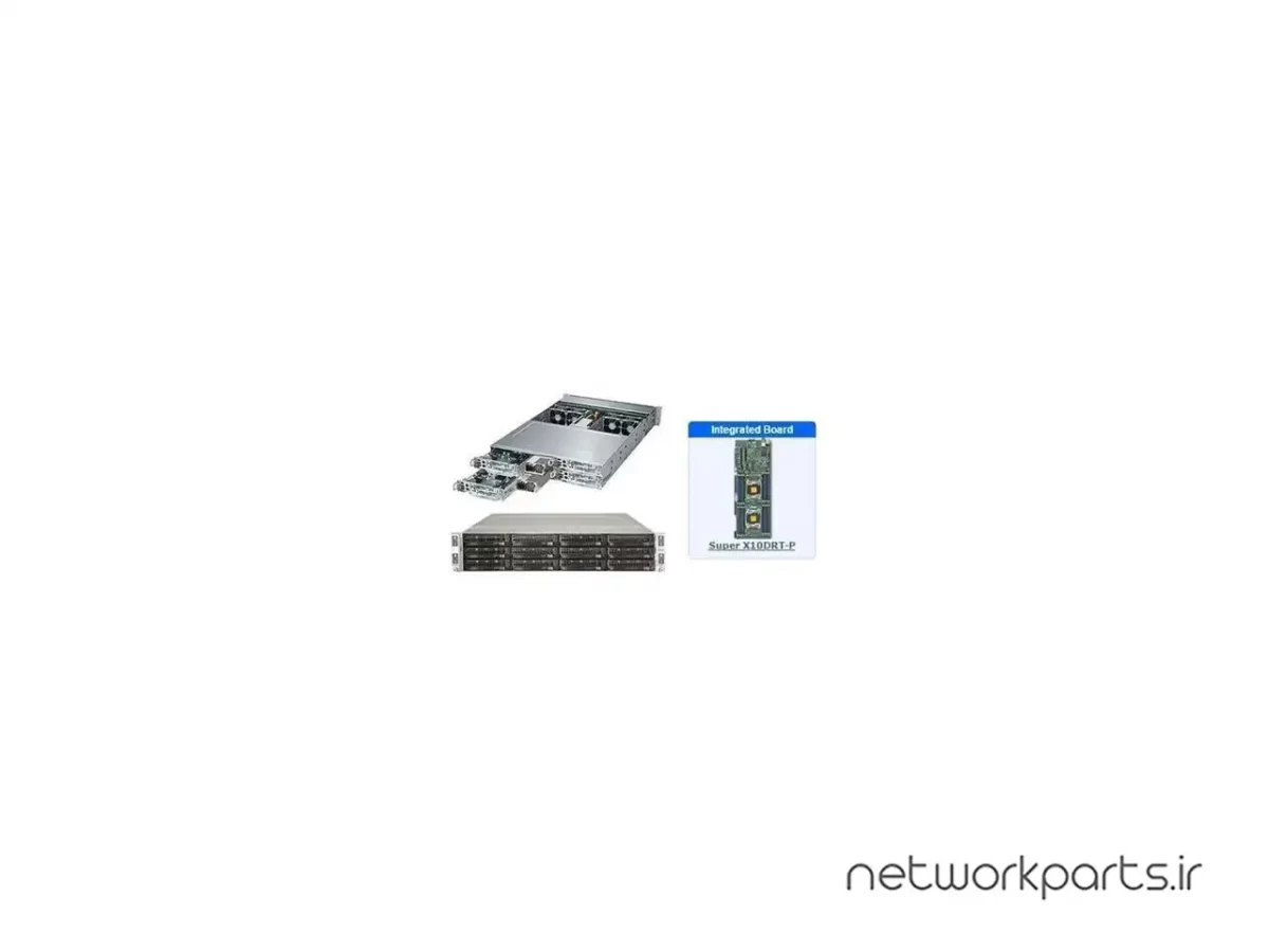 سرور رک (Rackmount) سوپرمایکرو (Supermicro) مدل SYS-6028TP-HTR سوکت پردازنده LGA2011 فرم فاکتور 2U