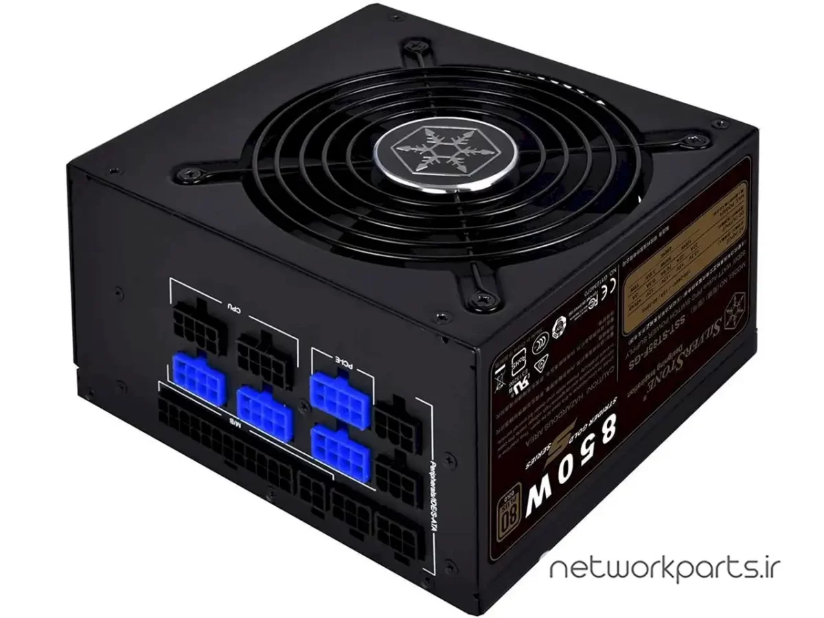 850W, ATX, single +12V rails with 70.9A output, Silent 120mmFan with 18dBA, efficiency 80Plus Gold certification, fully modular cable, 140mm depth, 6x8/6pin PCI-E.