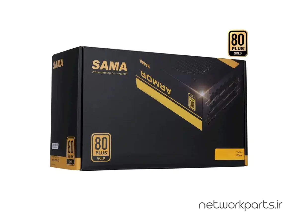 SAMA 1000W Power Supply 80 Plus Gold Full Modular Full Voltage ECO Mode 12V FDB Fan PSU ATX PC Power Supply for GPU 3090ti 4080 4090 10 Year Warranty White