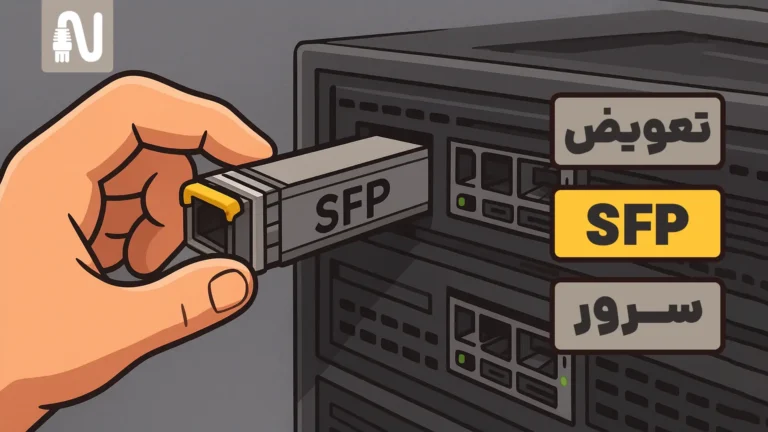 آموزش تعویض SFP سرور-تجهیزات شبکه-networkparts