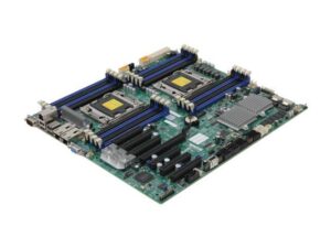 مادربرد سرور سوپرمایکرو (Supermicro) مدل MBD-X9DRH-7TF-O فرم فاکتور E-ATX سوکت دوگانه LGA2011