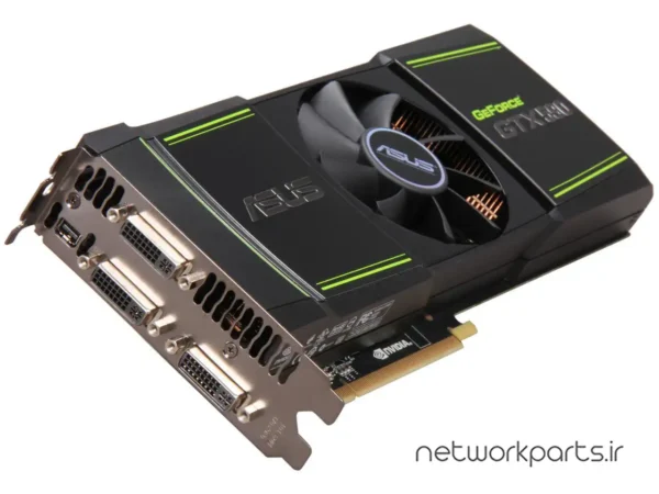 کارت گرافیکی ایسوس (ASUS) مدل ENGTX590-3DIS-3GD5 پردازنده گرافیکی GeForce-GTX590 حافظه 3 گیگابایت نوع GDDR5