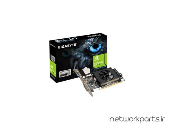 کارت گرافیکی گیگابایت (GIGABYTE) مدل GV-N710D3-2GL-1.0 پردازنده گرافیکی GeForce-GT710 حافظه 2 گیگابایت نوع DDR3