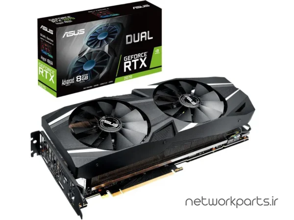 کارت گرافیکی ایسوس (ASUS) مدل DUAL-RTX2070-A8G پردازنده گرافیکی GeForce-RTX2070 حافظه 8 گیگابایت نوع GDDR6