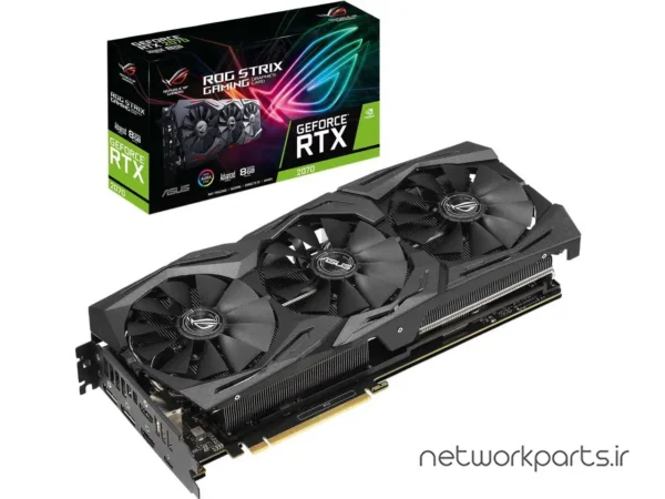 کارت گرافیکی ایسوس (ASUS) مدل RTX2070-A8G-GAMING پردازنده گرافیکی GeForce-RTX2070 حافظه 8 گیگابایت نوع GDDR6