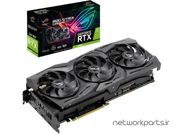 کارت گرافیکی ایسوس (ASUS) مدل RTX2080-A8G-GAMING پردازنده گرافیکی GeForce-RTX2080 حافظه 8 گیگابایت نوع GDDR6