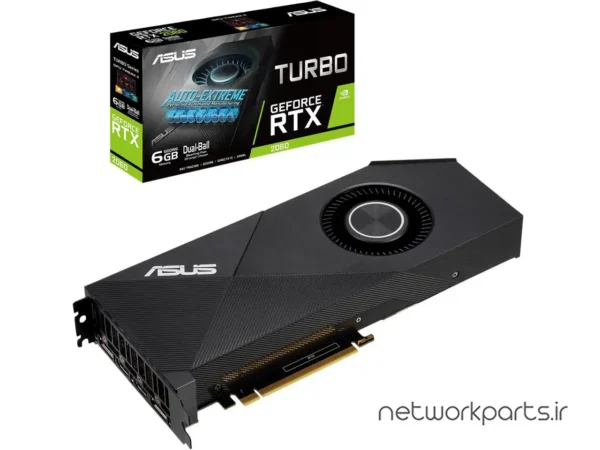 کارت گرافیکی ایسوس (ASUS) مدل RTX2060-6G پردازنده گرافیکی GeForce-RTX2060 حافظه 6 گیگابایت نوع GDDR6
