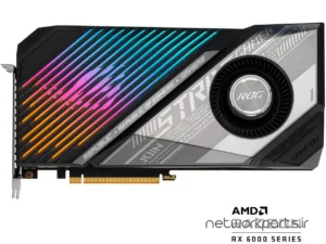 کارت گرافیکی ایسوس (ASUS) مدل LC-RX6800XT-O16G-GAMING پردازنده گرافیکی Radeon-RX6800XT حافظه 16 گیگابایت نوع GDDR6