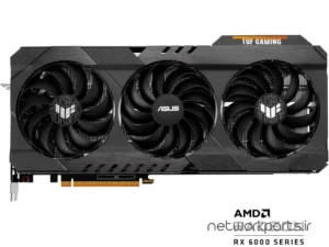 کارت گرافیکی ایسوس (ASUS) مدل TUF-RX6800XT-O16G پردازنده گرافیکی Radeon-RX6800XT حافظه 16 گیگابایت نوع GDDR6