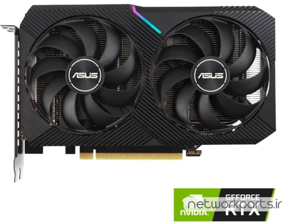 کارت گرافیکی ایسوس (ASUS) مدل DUAL-RTX3060-O12G پردازنده گرافیکی GeForce-RTX3060 حافظه 12 گیگابایت نوع GDDR6