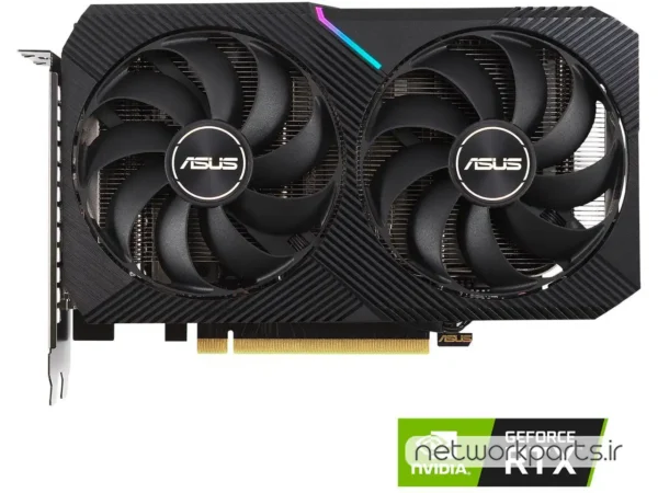 کارت گرافیکی ایسوس (ASUS) مدل DUAL-RTX3060-O12G-V2 پردازنده گرافیکی GeForce-RTX3060 حافظه 12 گیگابایت نوع GDDR6