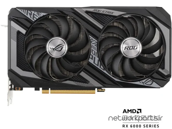 کارت گرافیکی ایسوس (ASUS) مدل RX6600XT-O8G-GAMING پردازنده گرافیکی Radeon-RX6600XT حافظه 8 گیگابایت نوع GDDR6