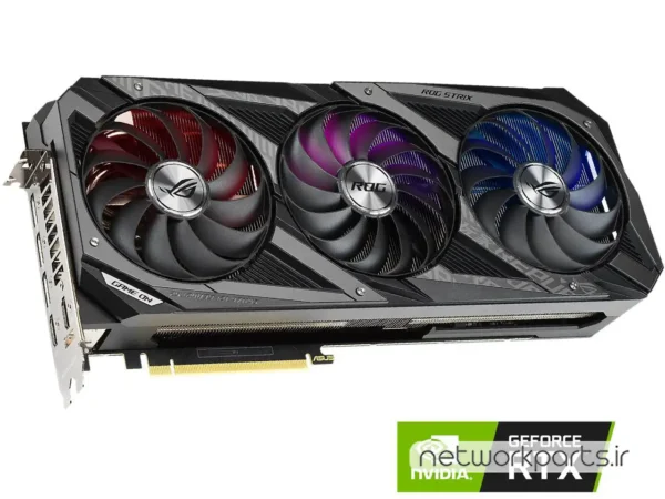 کارت گرافیکی ایسوس (ASUS) مدل RTX3080-O10G-V2-GAMING پردازنده گرافیکی GeForce-RTX3080 حافظه 10 گیگابایت نوع GDDR6X