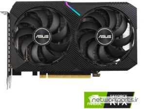 کارت گرافیکی ایسوس (ASUS) مدل DUAL-RTX3050-O8G پردازنده گرافیکی GeForce-RTX3050 حافظه 8 گیگابایت نوع GDDR6