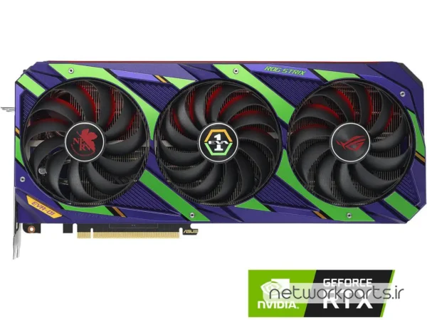 کارت گرافیکی ایسوس (ASUS) مدل RTX3080-O12G-EVA پردازنده گرافیکی GeForce-RTX3080 حافظه 12 گیگابایت نوع GDDR6X