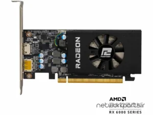 کارت گرافیکی پاور کالر (PowerColor) مدل AXRX-6400-LP پردازنده گرافیکی Radeon-RX6400 حافظه 4 گیگابایت نوع GDDR6