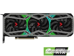 کارت گرافیکی پی ان وای (PNY) مدل VCG308010TFXPPB پردازنده گرافیکی GeForce-RTX3080 حافظه 10 گیگابایت نوع GDDR6X