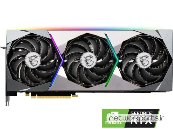 کارت گرافیکی ام اس آی (MSI) مدل RTX3080-SUPRIM-10G پردازنده گرافیکی GeForce-RTX3080 حافظه 10 گیگابایت نوع GDDR6X