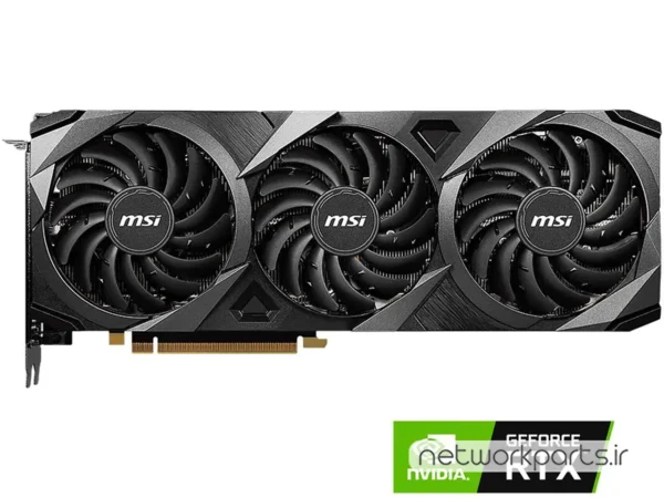 کارت گرافیکی ام اس آی (MSI) مدل RTX3070TI-Ventus-3X-8G-OC پردازنده گرافیکی GeForce-RTX3070Ti حافظه 8 گیگابایت نوع GDDR6X
