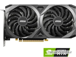 کارت گرافیکی ام اس آی (MSI) مدل RTX3050-Ventus-2X-8G-OC پردازنده گرافیکی GeForce-RTX3050 حافظه 8 گیگابایت نوع GDDR6