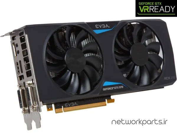 کارت گرافیکی ای وی جی ای (EVGA) مدل 04G-P4-2975-KR پردازنده گرافیکی GeForce-GTX970 حافظه 4 گیگابایت نوع GDDR5