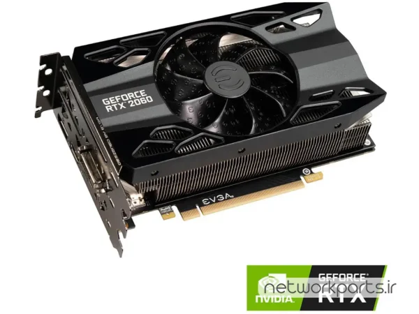 کارت گرافیکی ای وی جی ای (EVGA) مدل 06G-P4-2063-KR پردازنده گرافیکی GeForce-RTX2060 حافظه 6 گیگابایت نوع GDDR6