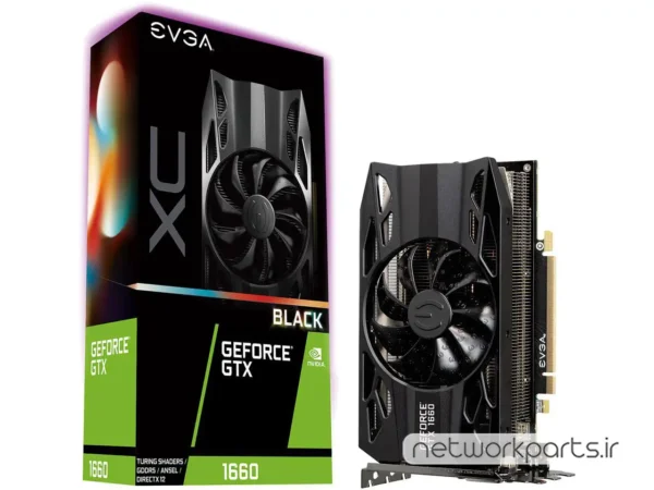 کارت گرافیکی ای وی جی ای (EVGA) مدل 06G-P4-1161-KR پردازنده گرافیکی GeForce-GTX1660 حافظه 6 گیگابایت نوع GDDR5
