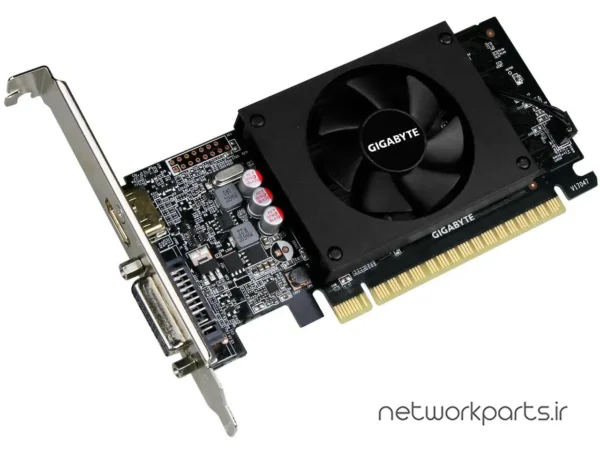 کارت گرافیکی گیگابایت (GIGABYTE) مدل GV-N710D5-2GL پردازنده گرافیکی GeForce-GT710 حافظه 2 گیگابایت نوع DDR5
