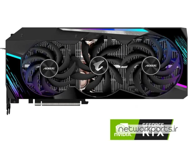 کارت گرافیکی گیگابایت (GIGABYTE) مدل GV-N3080AORUS-M-10GD-REV2.0 پردازنده گرافیکی GeForce-RTX3080 حافظه 10 گیگابایت نوع GDDR6X