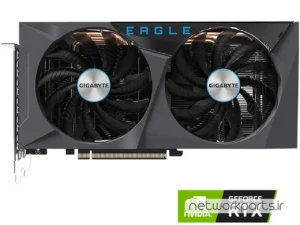 کارت گرافیکی گیگابایت (GIGABYTE) مدل GV-N3060EAGLE-12GD-REV2.0 پردازنده گرافیکی GeForce-RTX3060 حافظه 12 گیگابایت نوع GDDR6