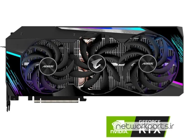 کارت گرافیکی گیگابایت (GIGABYTE) مدل GV-N3090AORUS-M-24GD-REV2.0 پردازنده گرافیکی GeForce-RTX3090 حافظه 24 گیگابایت نوع GDDR6X