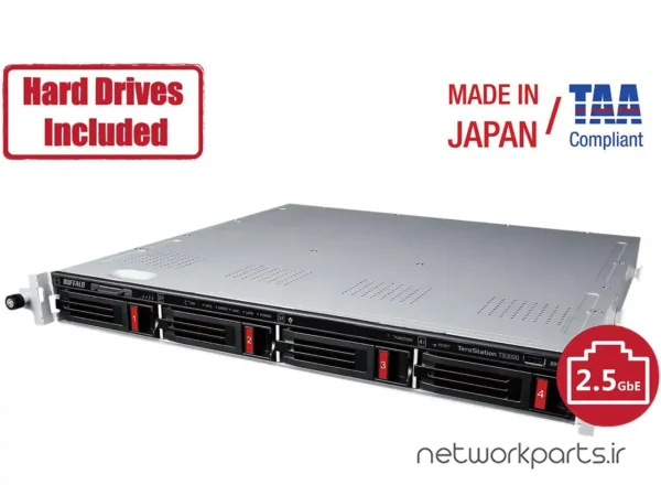 ذخیره ساز تحت شبکه (NAS) بوفالو (Buffalo) مدل 3420RN دارای 8TB (2x 4TB) هارد درایو و 1GB حافظه رم
