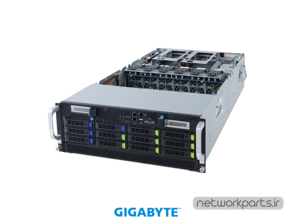 سرور رک (Rackmount) گیگابایت (GIGABYTE) مدل G492-Z52 سوکت پردازنده SP3 فرم فاکتور 4U