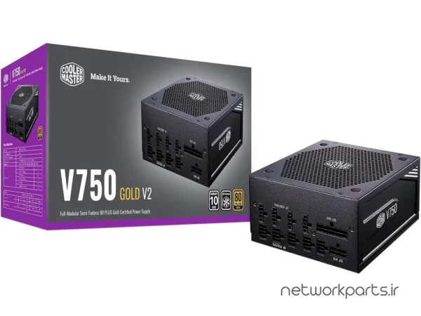 منبع تغذیه کولر مستر (Cooler Master) مدل V750-GOLD-V2 کد MPY-750V-AFBAG-US