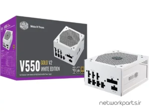 منبع تغذیه کولر مستر (Cooler Master) مدل V550-GOLD-V2-WHITE-EDITION کد MPY-550V-AGBAG-US