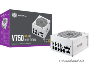 منبع تغذیه کولر مستر (Cooler Master) مدل V750-GOLD-V2-WHITE-EDITION کد MPY-750V-AGBAG-US
